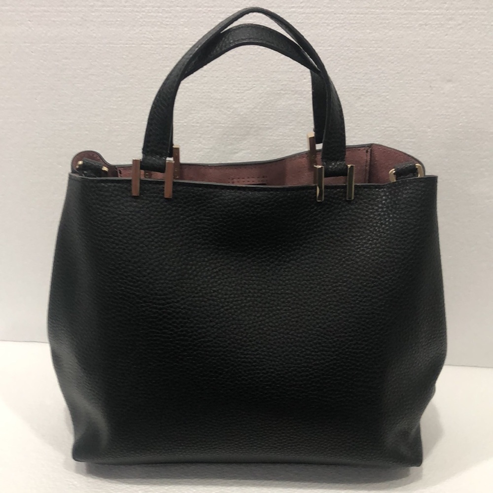 Kate Spade Black Pebble LeatherTote with Bow Accent-EUC - Picture 4 of 11